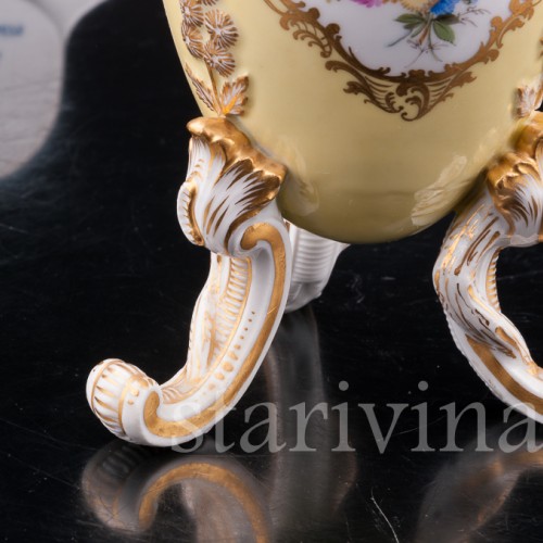 Антикварное фарфоровое Яйцо-шкатулка, Meissen, Германия, сер. 19 - нач. 20 вв.