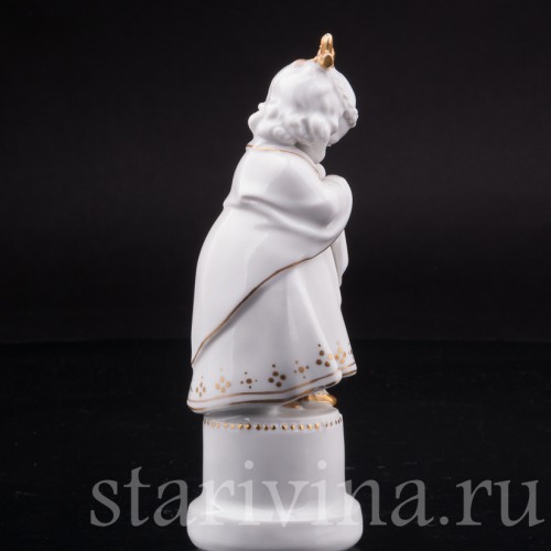 Статуэтка из фарфора Девочка с куклой, Hertwig & Co, Германия, нач. 20 в.