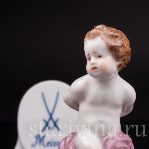 Статуэтка из фарфора Купидон со связанными крыльями, Meissen, Германия, сер. 19 - нач. 20 вв.