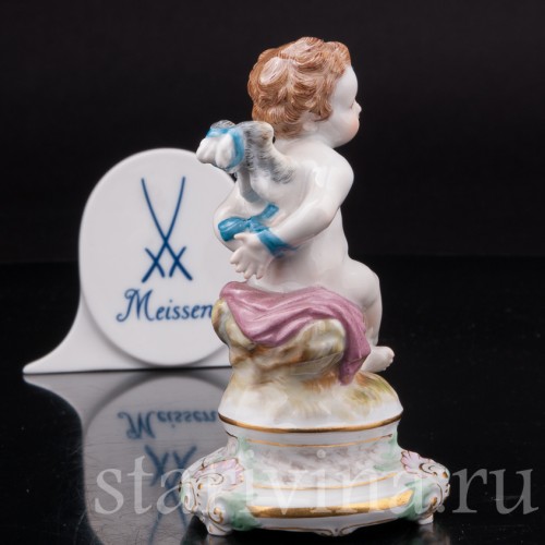 Статуэтка из фарфора Купидон со связанными крыльями, Meissen, Германия, сер. 19 - нач. 20 вв.