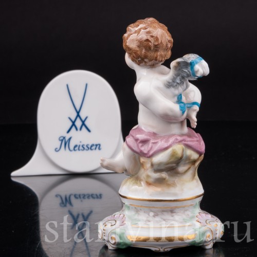 Статуэтка из фарфора Купидон со связанными крыльями, Meissen, Германия, сер. 19 - нач. 20 вв.