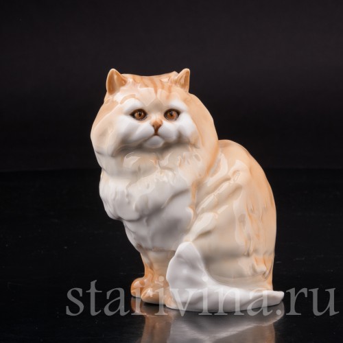Фигурка из фарфора Персидский кот, Hutschenreuther, Германия, 1970 гг.
