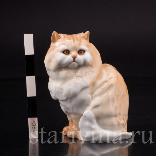 Фигурка из фарфора Персидский кот, Hutschenreuther, Германия, 1970 гг.