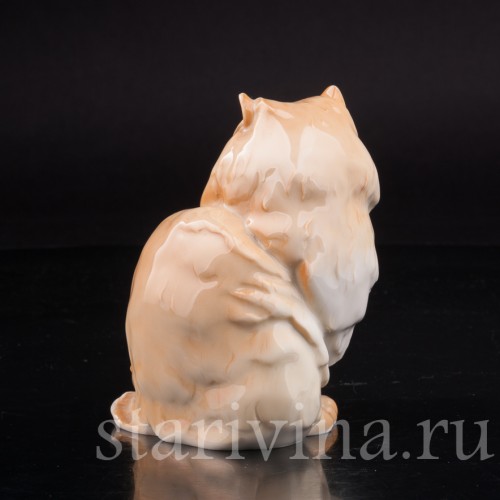 Фигурка из фарфора Персидский кот, Hutschenreuther, Германия, 1970 гг.