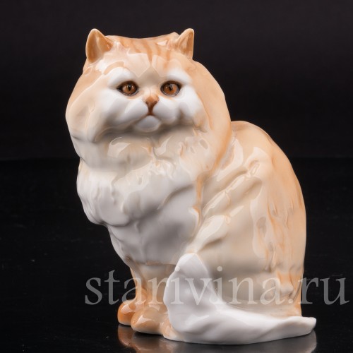 Фигурка из фарфора Персидский кот, Hutschenreuther, Германия, 1970 гг.
