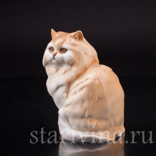 Фигурка из фарфора Персидский кот, Hutschenreuther, Германия, 1970 гг.