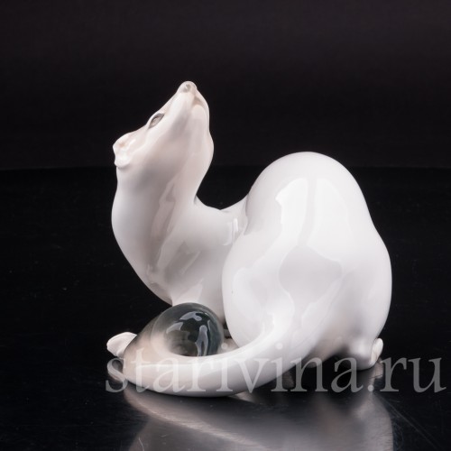 Фарфоровая фигурка Горностай, Bing & Grondahl, Дания, пер. пол. 20 в.