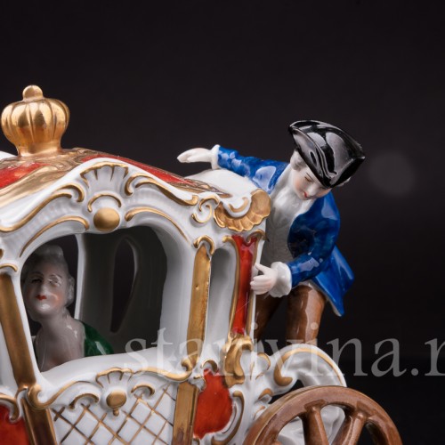 Фарфоровая композиция Карета, Unterweissbach, Германия, 1958-76 гг.