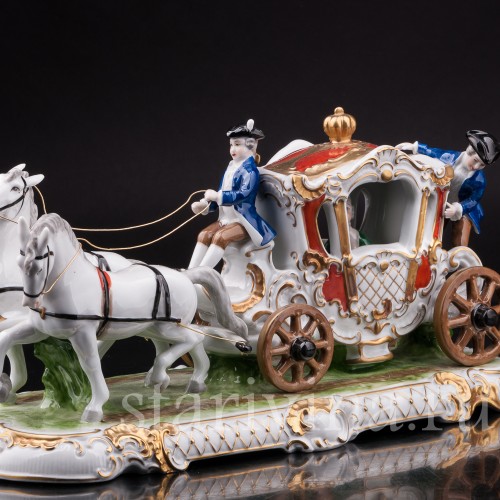 Фарфоровая композиция Карета, Unterweissbach, Германия, 1958-76 гг.