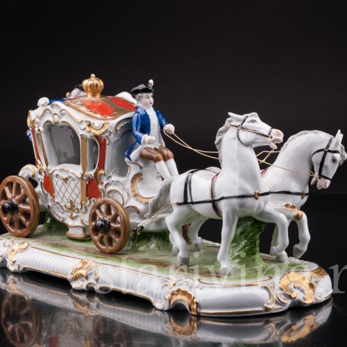 Фарфоровая композиция Карета, Unterweissbach, Германия, 1958-76 гг.
