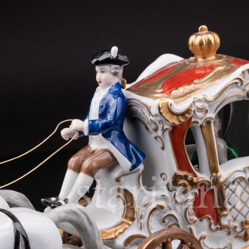 Фарфоровая композиция Карета, Unterweissbach, Германия, 1958-76 гг.