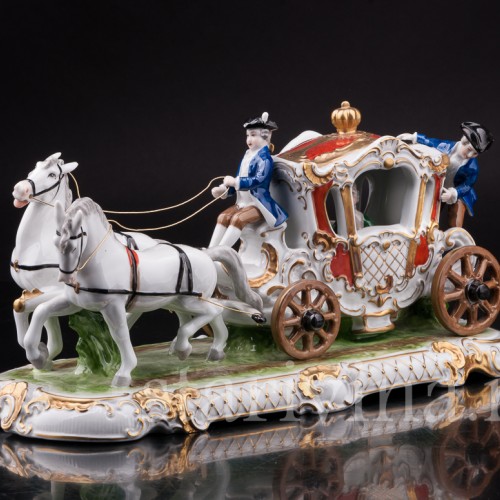 Фарфоровая композиция Карета, Unterweissbach, Германия, 1958-76 гг.