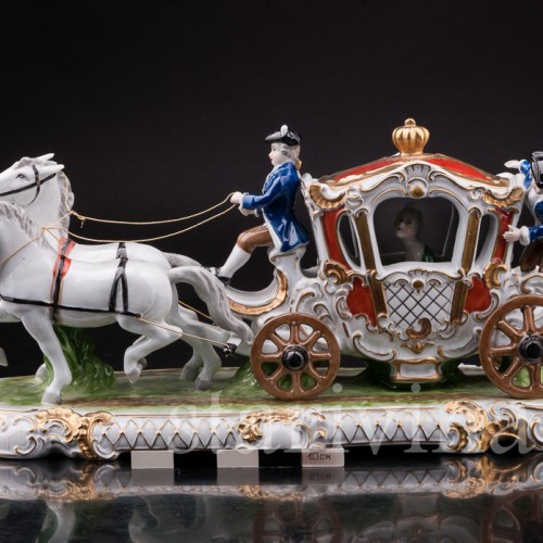 Фарфоровая композиция Карета, Unterweissbach, Германия, 1958-76 гг.