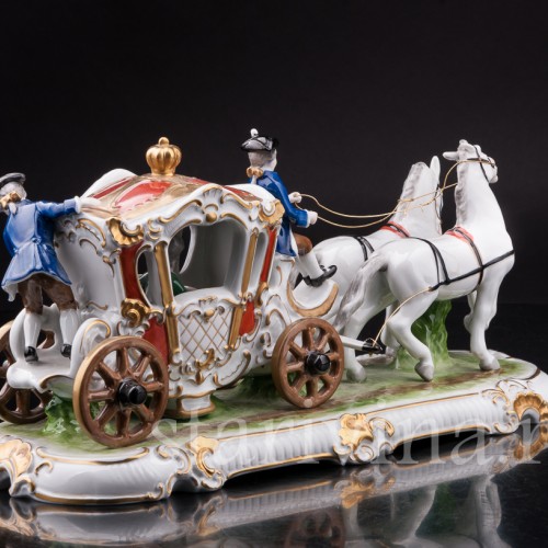 Фарфоровая композиция Карета, Unterweissbach, Германия, 1958-76 гг.