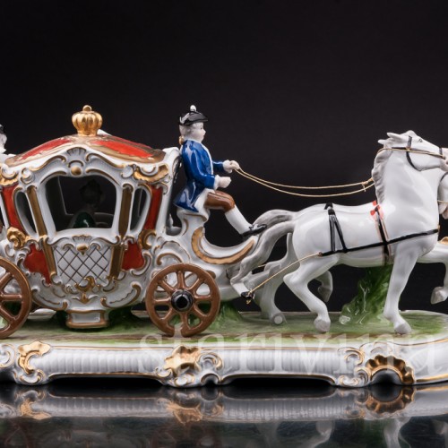 Фарфоровая композиция Карета, Unterweissbach, Германия, 1958-76 гг.
