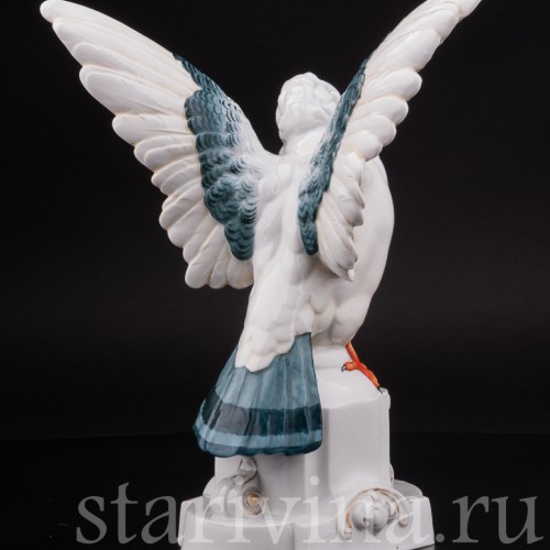 Фигурка из фарфора Голубь, Hertwig & Co, Германия, 1920-30 гг.