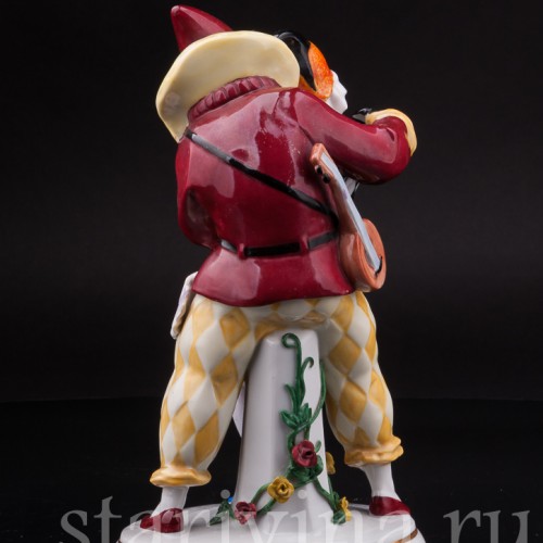 Статуэтка из фарфора Арлекин и Коломбина, Hertwig & Co, Германия, 1920-30 гг.