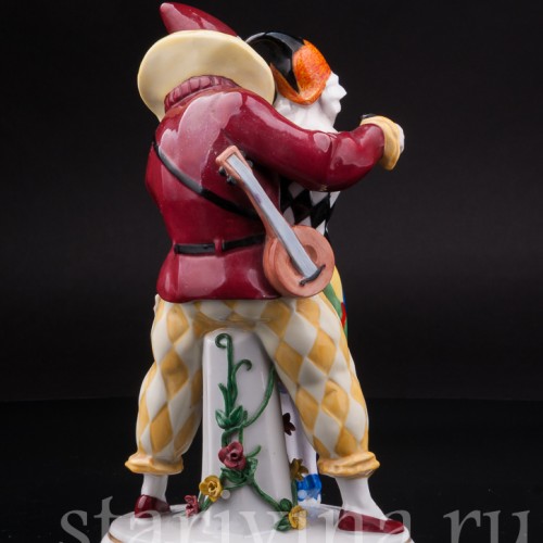 Статуэтка из фарфора Арлекин и Коломбина, Hertwig & Co, Германия, 1920-30 гг.