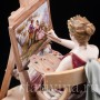 Фарфоровая статуэтка Художница, рисующая девушка, Volkstedt, Германия, 19 в.