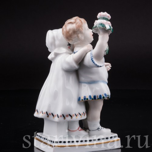 Фигурка из фарфора Дети с цветами, Karl Ens, Германия, 1920-30 гг.