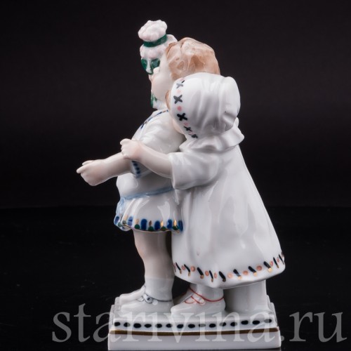 Фигурка из фарфора Дети с цветами, Karl Ens, Германия, 1920-30 гг.