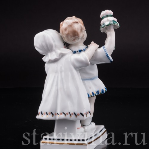 Фигурка из фарфора Дети с цветами, Karl Ens, Германия, 1920-30 гг.