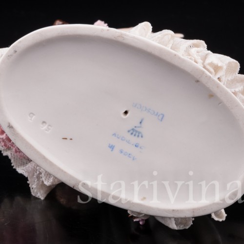 Статуэтка Танцующая девушка, кружевная, Ackermann & Fritze, Германия, нач. 20 в.