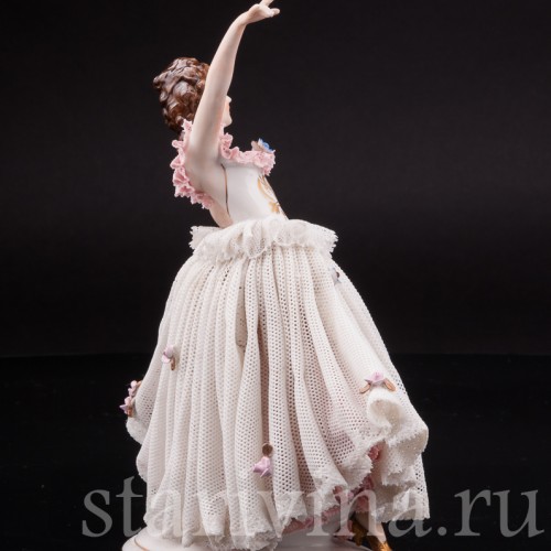 Статуэтка Танцующая девушка, кружевная, Ackermann & Fritze, Германия, нач. 20 в.