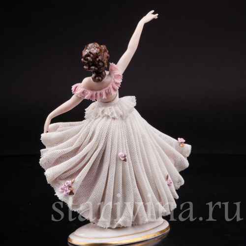 Статуэтка Танцующая девушка, кружевная, Ackermann & Fritze, Германия, нач. 20 в.