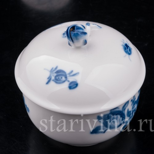 Фарфоровая Сахарница-шкатулка с жуками, Meissen, Германия, вт. пол 20 в.