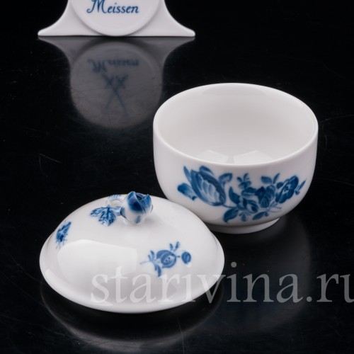 Фарфоровая Сахарница-шкатулка с жуками, Meissen, Германия, вт. пол 20 в.
