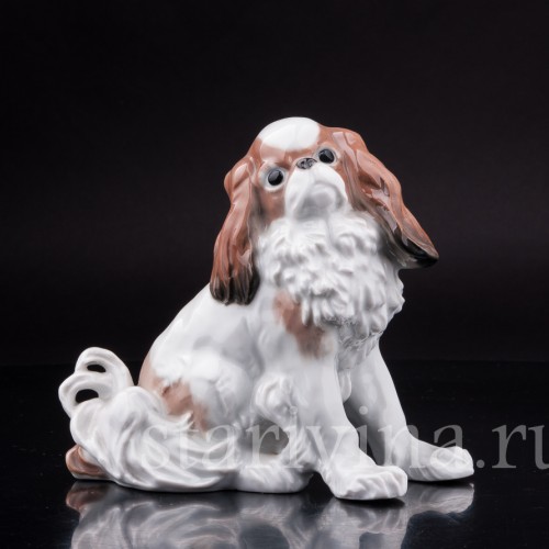 Статуэтка собаки Японский хин, Karl Ens, Германия, 1920-30 гг.