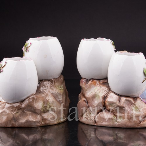 Парная фарфоровая композиция Отдыхающие путти, Ernst Bohne Sohne, Германия, кон. 19 - нач. 20 вв.