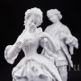 Парные фарфоровые статуэтки из бисквита За десертом, Франция, 19 в.