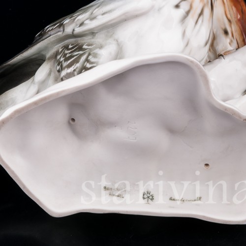 Статуэтка птиц из фарфора Два сокола, Karl Ens, Германия, 1920-30 гг.