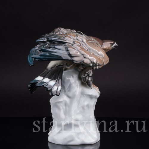 Фарфоровая статуэтка птицы Орел на скале, Karl Ens, Германия, 1920-30 гг.