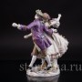 Фарфоровая статуэтка танцовщицы Мари Анн Камарго с кавалером, Dressel, Kister & Cie, Германия, нач. 20 в.