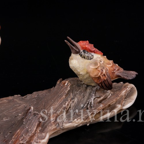 Охотничья собака и птица, Capodimonte, Италия, вт. пол. 20 в