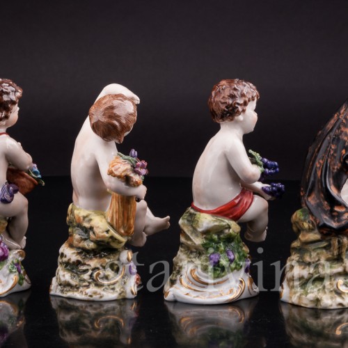 Фарфоровые статуэтки Времена года, Дрезден, Германия, нач. 20 в.