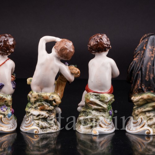 Фарфоровые статуэтки Времена года, Дрезден, Германия, нач. 20 в.