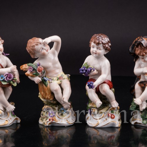 Фарфоровые статуэтки Времена года, Дрезден, Германия, нач. 20 в.