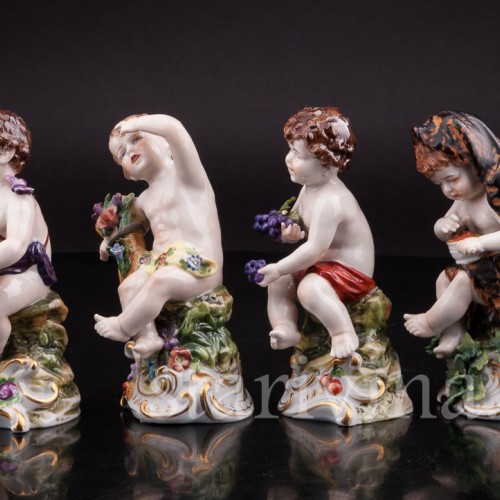 Фарфоровые статуэтки Времена года, Дрезден, Германия, нач. 20 в.