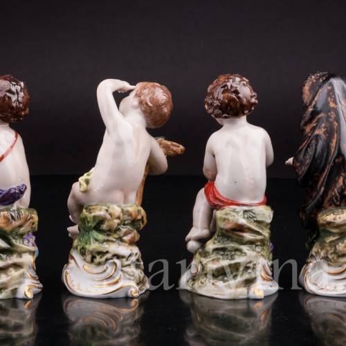 Фарфоровые статуэтки Времена года, Дрезден, Германия, нач. 20 в.