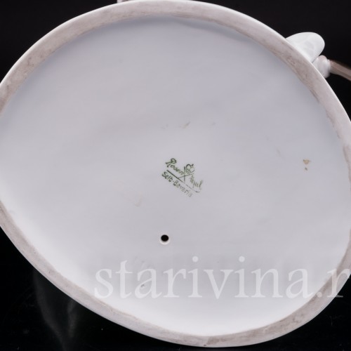 Большая фарфоровая композиция Пьеро с пуделем, Rosenthal, Германия, 1920 гг.