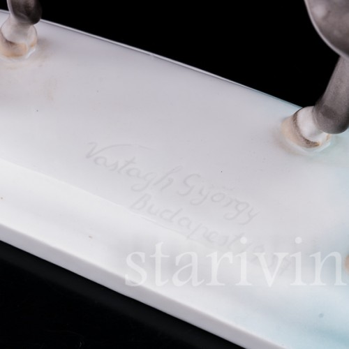  Статуэтка всадника Андраш Хадик фон Футак, Herend, Венгрия, вт. пол. 20 в.