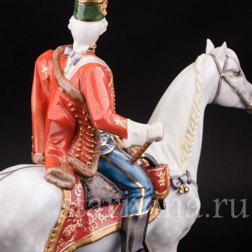  Статуэтка всадника Андраш Хадик фон Футак, Herend, Венгрия, вт. пол. 20 в.