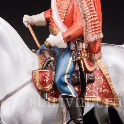  Статуэтка всадника Андраш Хадик фон Футак, Herend, Венгрия, вт. пол. 20 в.