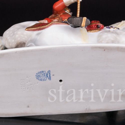  Статуэтка всадника Андраш Хадик фон Футак, Herend, Венгрия, вт. пол. 20 в.