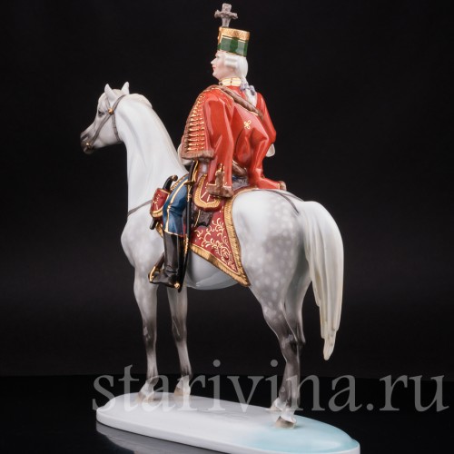  Статуэтка всадника Андраш Хадик фон Футак, Herend, Венгрия, вт. пол. 20 в.