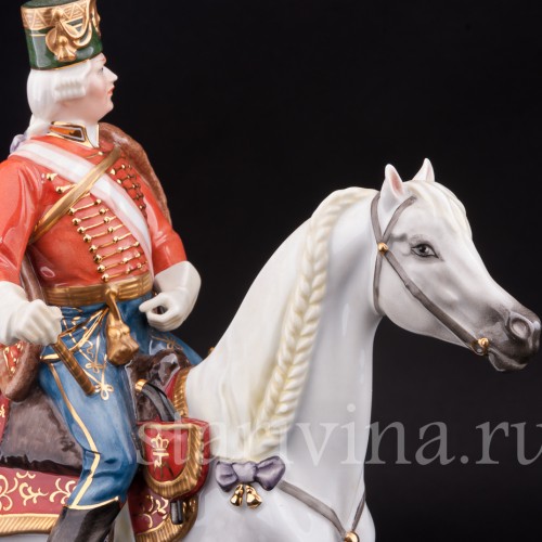  Статуэтка всадника Андраш Хадик фон Футак, Herend, Венгрия, вт. пол. 20 в.